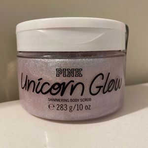 PINK unicorn glow shimmering body scrub